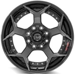 4PLAY - 4PLAY 4P50-22100-8650-24BBT Gen2 4P50 22x10 8x6.5" -24mm Brushed Black - Image 2