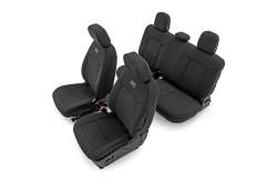 Rough Country Suspension Systems - Rough Country Front/Rear Seat Covers Black 23-25 Colorado/Canyon Crew 91069 - Image 5