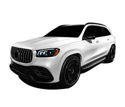 Black Horse Off Road - Black Horse RX167 OEM Replica Running Boards Alum for GLS450/GLS580 - Image 2