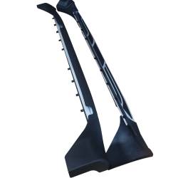 Black Horse Off Road - Black Horse RJEGC22 Black Running Boards 11-21 Jeep Grand Cherokee - Image 1