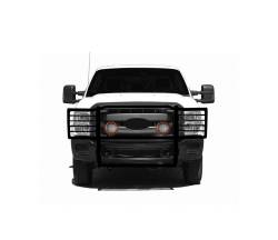 Black Horse Off Road - Black Horse 17FB26MA-PLFR Black Grille Guard w/LED for Ford F250/F350/450/550 - Image 2