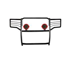 Black Horse Off Road - Black Horse 17FB26MA-PLR Black Grille Guard w/LED Ford F250/F350/F450/F550 SD - Image 2