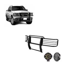 Black Horse Off Road - Black Horse 17FJ24MA-PLB Black Grille Guard w/LED for Explorer Sport Trac - Image 1