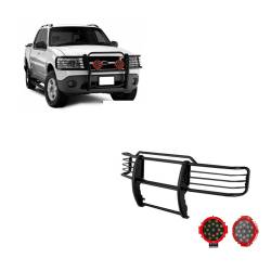 Black Horse Off Road - Black Horse 17FJ24MA-PLR Black Grille Guard w/LED for Explorer Sport Trac - Image 1