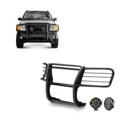 Black Horse Off Road - Black Horse 17FJ26MA-PLB Black Grille Guard w/LED for 02-05 Ford Explorer - Image 1