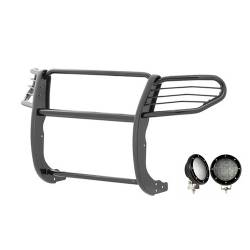 Black Horse Off Road - Black Horse 17FJ28MA-PLFB Black Grille Guard w/LED for 11-15 Ford Explorer - Image 1