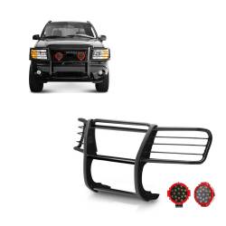 Black Horse Off Road - Black Horse 17FJ26MA-PLR Black Grille Guard w/LED for 02-05 Ford Explorer - Image 1