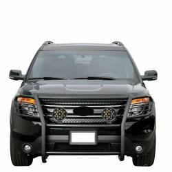 Black Horse Off Road - Black Horse 17FJ30MA-PLB Black Grille Guard w/LED for 16-19 Ford Explorer - Image 2