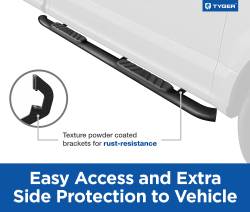 TYGER Auto - TYGER TG-SS2F35058 Running Boards for 15-22 F150 17-22 F250/F350 SuperCrew - Image 5