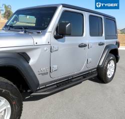 TYGER Auto - Tyger TG-JA2J2288B Black Side Step Rails for 18-20 Jeep Wrangler JL 4DR - Image 3