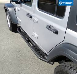TYGER Auto - Tyger TG-JA2J2288B Black Side Step Rails for 18-20 Jeep Wrangler JL 4DR - Image 4