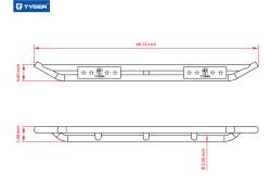 TYGER Auto - Tyger TG-AM2T20148 Black Textured Side Step Rails for 10-22 Toyota 4Runner - Image 3