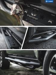 TYGER Auto - Tyger TG-AM2T20048 Black Side Step Rails for 05-22 Toyota Tacoma Double Cab - Image 2