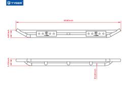 TYGER Auto - Tyger TG-AM2C20248 Black Side Step Rails for 19-22 GM 1500 & 20+ 2500HD Crew Cab - Image 5