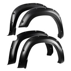 TYGER Auto - Tyger TG-FF8D4478 4PC Rivet Style Black Fender Flares for 19-22 Ram 1500 DC & CC - Image 1