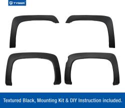 TYGER Auto - TYGER TG-FF6C4298 Factory Style 4PC Fender Flares for 07-13 Silverado 1500 5.8' - Image 2