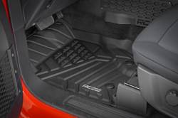 Rough Country Suspension Systems - Rough Country Front/Rear Floor Liners Black 21-25 Bronco 4DR FF-51602 - Image 2