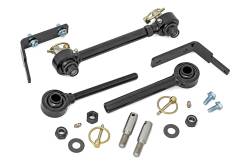 Rough Country Suspension Systems - Rough Country Front Sway Bar Links for 3.5"-6" Lift for Jeep JK/JL/JT 11020 - Image 1