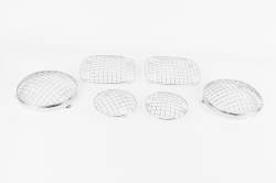 Kentrol - Kentrol 30465 Polished Wire Mesh Guard Set 6pc for 76-86 Jeep CJ - Image 2