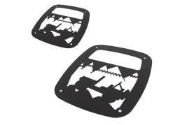 Kentrol - Kentrol 80709 Textured Black Heritage Taillight Guard for 97-06 Jeep Wrangler TJ - Image 3