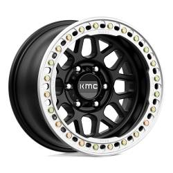 KMC - KMC KM235 GRENADE CRAWL BEADLOCK 17x9 6x5.5 -38mm Satin Black KM23579060738N - Image 1