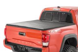 Rough Country Suspension Systems - Rough Country Soft Tri-Fold Tonneau Cover for 16-26 Toyota Tacoma 5' 41716501A - Image 1