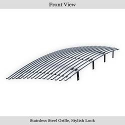 APS - APS Stainless Billet Grille-Polish for 04-10 Infiniti QX56 GR14HED47S - Image 2