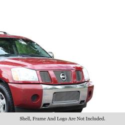 APS - APS Stainless Billet Grille-Polish for 04-07 Nissan Titan/Armada GR14FGI92S - Image 1