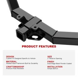 APS - APS Class III 2" Trailer Receiver Hitch 03-06 Tahoe/Yukon/Suburban HT24CJE96 - Image 5