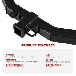 APS - APS Class III 2" Trailer Receiver Hitch 10-16 Cadillac SRX HT18CDJ15 - Image 5