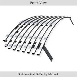 APS - APS Stainless Billet Grille-Polish for 04-06 Nissan Sentra GR14HED02S - Image 2