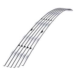 APS - APS Stainless Billet Bumper Grille-Polish for 04-06 Nissan Sentra GR14HED03S - Image 2