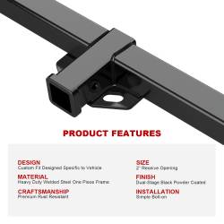 APS - APS Class III 2" Trailer Receiver Hitch 15-24 Ford Edge HT18CJB34 - Image 5