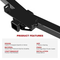 APS - APS Class III 2" Trailer Receiver Hitch 06-08 Ford F150 HT24CEE65 - Image 5