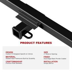 APS - APS Class III 2" Trailer Receiver Hitch 85-05 Astro/Safari Vans HT24CHD90 - Image 5