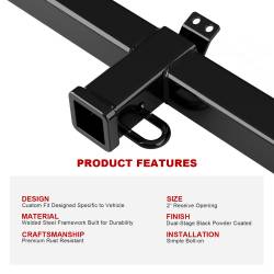 APS - APS Class III 2" Trailer Receiver Hitch 97-01 honda CR-V HT24CIE11 - Image 5