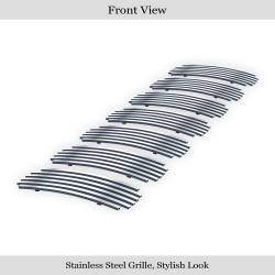 APS - APS Stainless Billet Grille-Polish for 05-07 Jeep Liberty GR10FED96S - Image 2