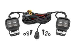Rough Country Suspension Systems - Rough Country Black Series 2" LED Light Pods-SAE Flood Pair 70115 - Image 1