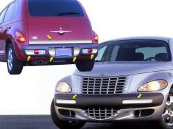 Quality Automotive Accessories - QAA BP41700 7Pc Stainless Steel Bumper Trim for 2001 Chrysler PT Cruiser - Image 1