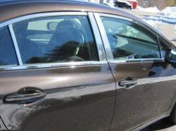 Quality Automotive Accessories - QAA PP12216 8Pc Stainless Steel Pillar Trim for 2012-2015 Honda Civic - Image 1