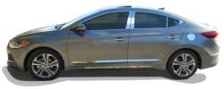 Quality Automotive Accessories - QAA WP17340 16Pc Stainless Steel Window Trim for 2017-2020 Hyundai Elantra - Image 4