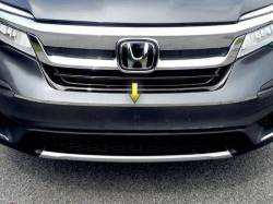 Quality Automotive Accessories - QAA FB16260 1Pc Stainless Steel Front Bumper Accent for 2019-2022 Honda Pilot - Image 1