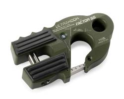 Factor 55 - Factor 55 00250-14 ULTRAHOOK WINCH HOOK w/SHACKLE MOUNT OD GREEN - Image 1