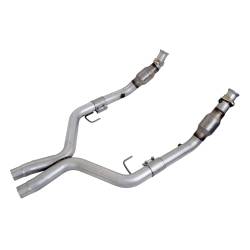 BBK Performance Parts - BBK Performance 1770 2.75" Long X-Pipe w/Converters for 05-10 Mustang GT 4.6L - Image 1