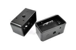 Rough Country Suspension Systems - Rough Country 3" Steel Rear Leaf Spring Lift Blocks Pair 6594 - Image 1