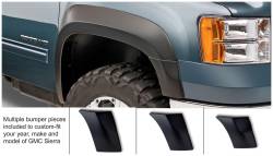 Bushwacker - Bushwacker Extend-a-Fender Front Fender Flares Black GMC Sierra 40107-02 - Image 1
