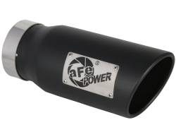 aFe Power - aFe Power 4" IN/5" OUT Bolt-On Matte Black Stainless Exhaust Tip 49T40501-B12 - Image 1