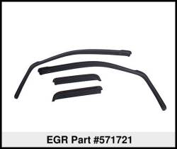 EGR - EGR 571721 Fr/Rr In-Channel Window Visors-Smoke 99-06 Silverado/Sierra Crew - Image 3