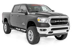 Rough Country Suspension Systems - Rough Country 4.5" Oval Tube Nerf Steps Black for 19-24 Ram 1500 Crew 21004 - Image 2