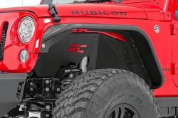 Rough Country Suspension Systems - Rough Country Front/Rear Inner Fender Liners Black for Jeep Wrangler JK 10511 - Image 3